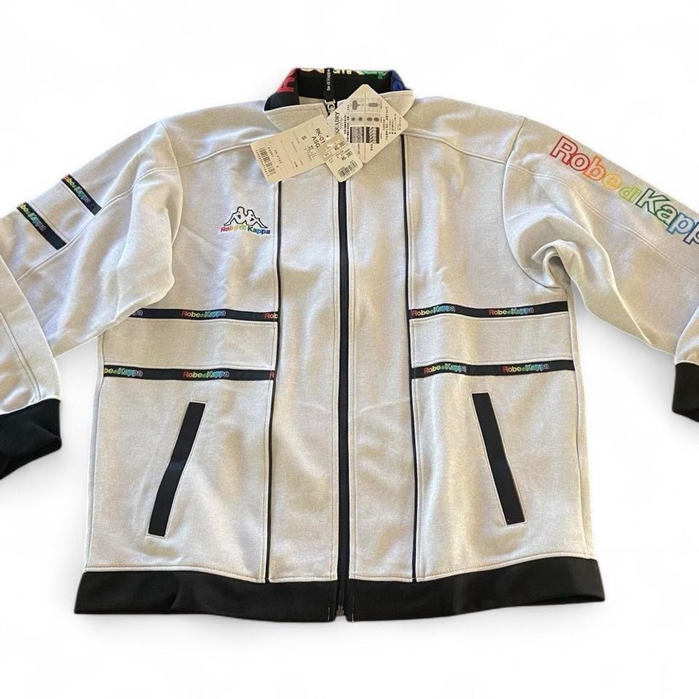 Kappa Men’sWhite and Black Puffer Jacket